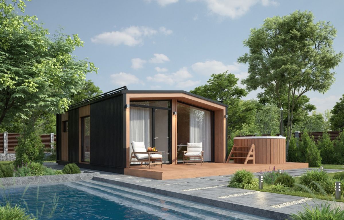 Модульная баня 5 на 5 Даллас