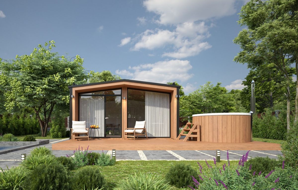 Модульная баня 5 на 5 Даллас