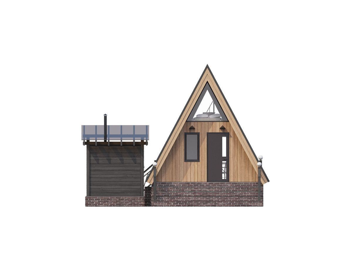 Баня в стиле A-frame Стелла
