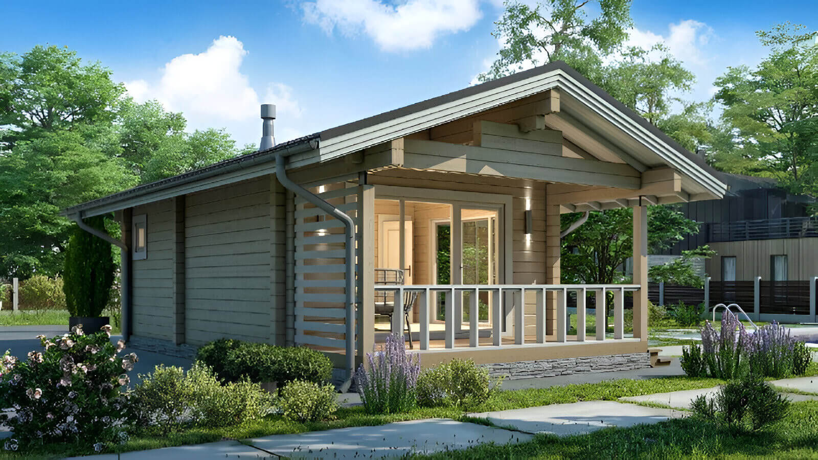 Финская баня из бруса Квебек