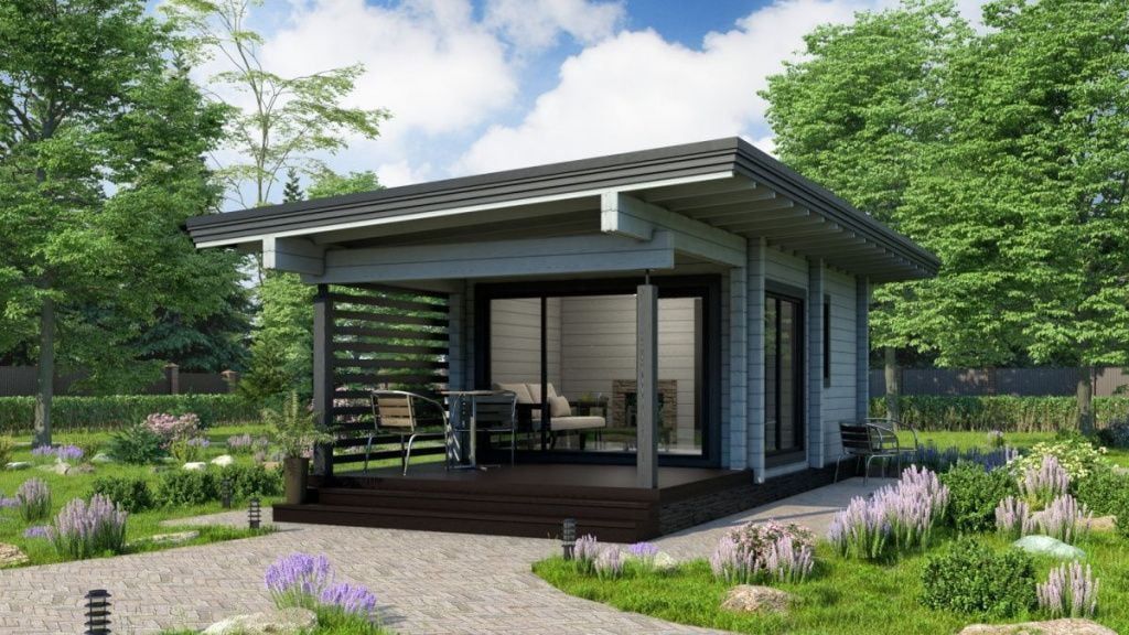 Финская баня из бруса Амальфи