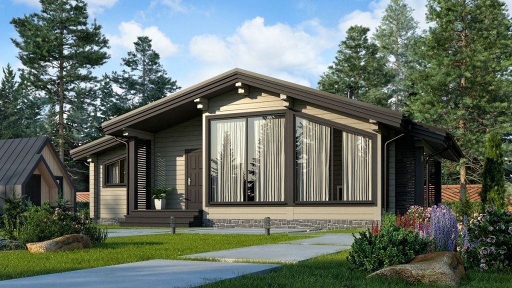 Финская баня из клееного бруса Севилья