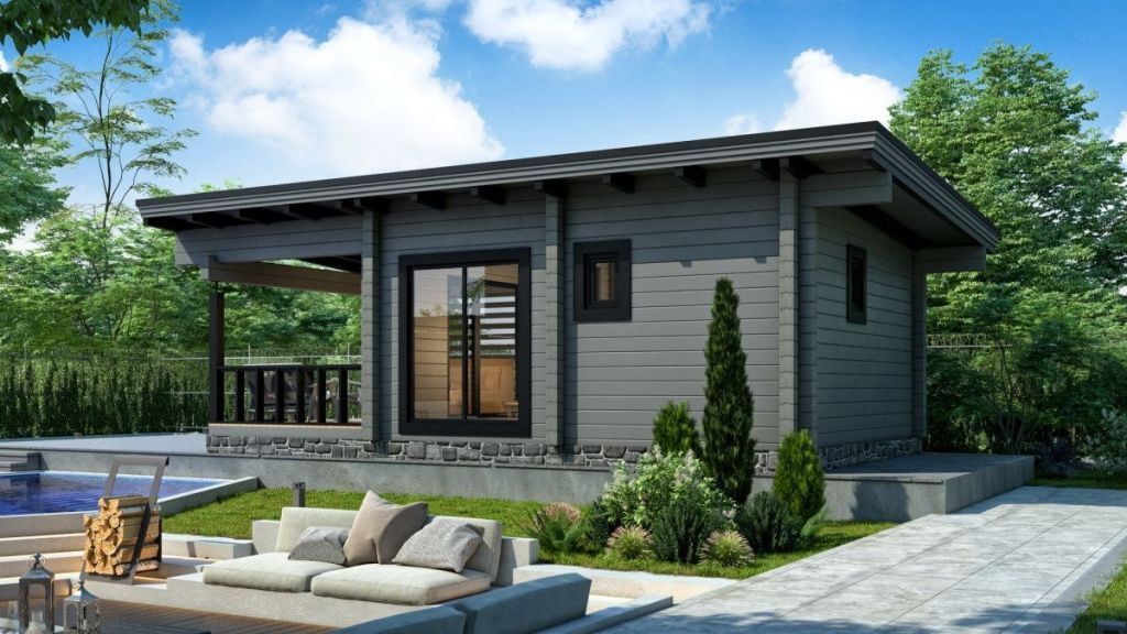 Финская баня из клееного бруса Сорренто