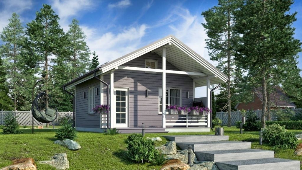 Каркасная баня 5х4 Франкфурт Small