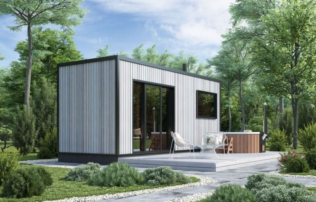 Модульная баня Hi-tech с купелью (mini)