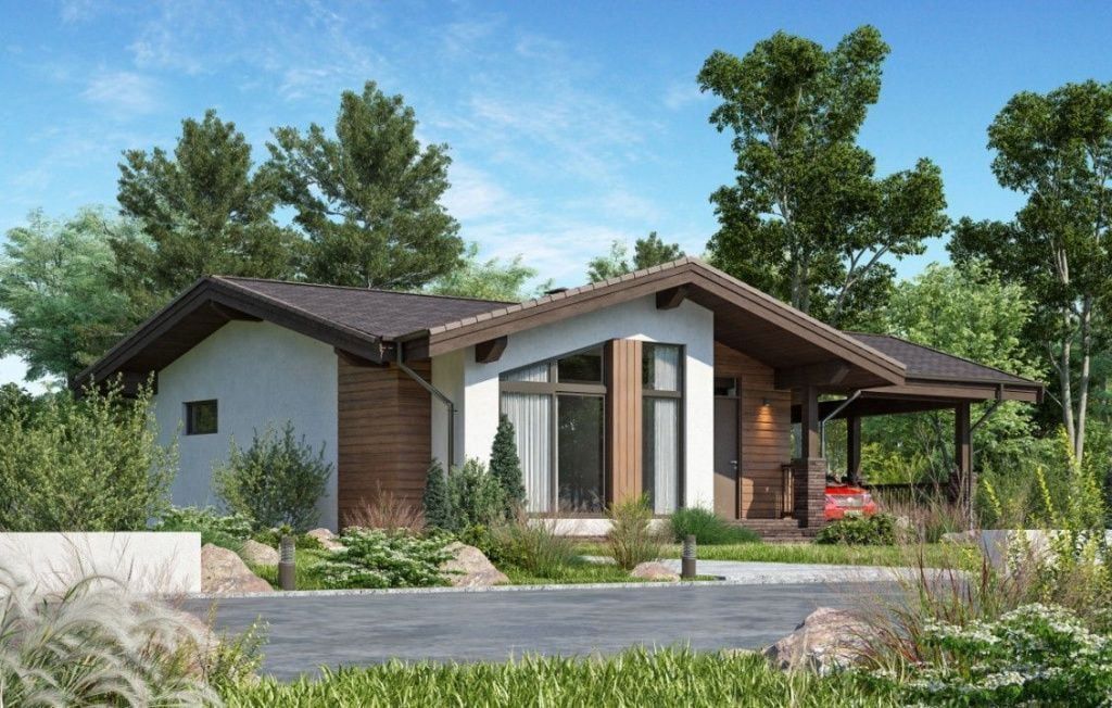 Каркасная баня 7 на 8 Амберг