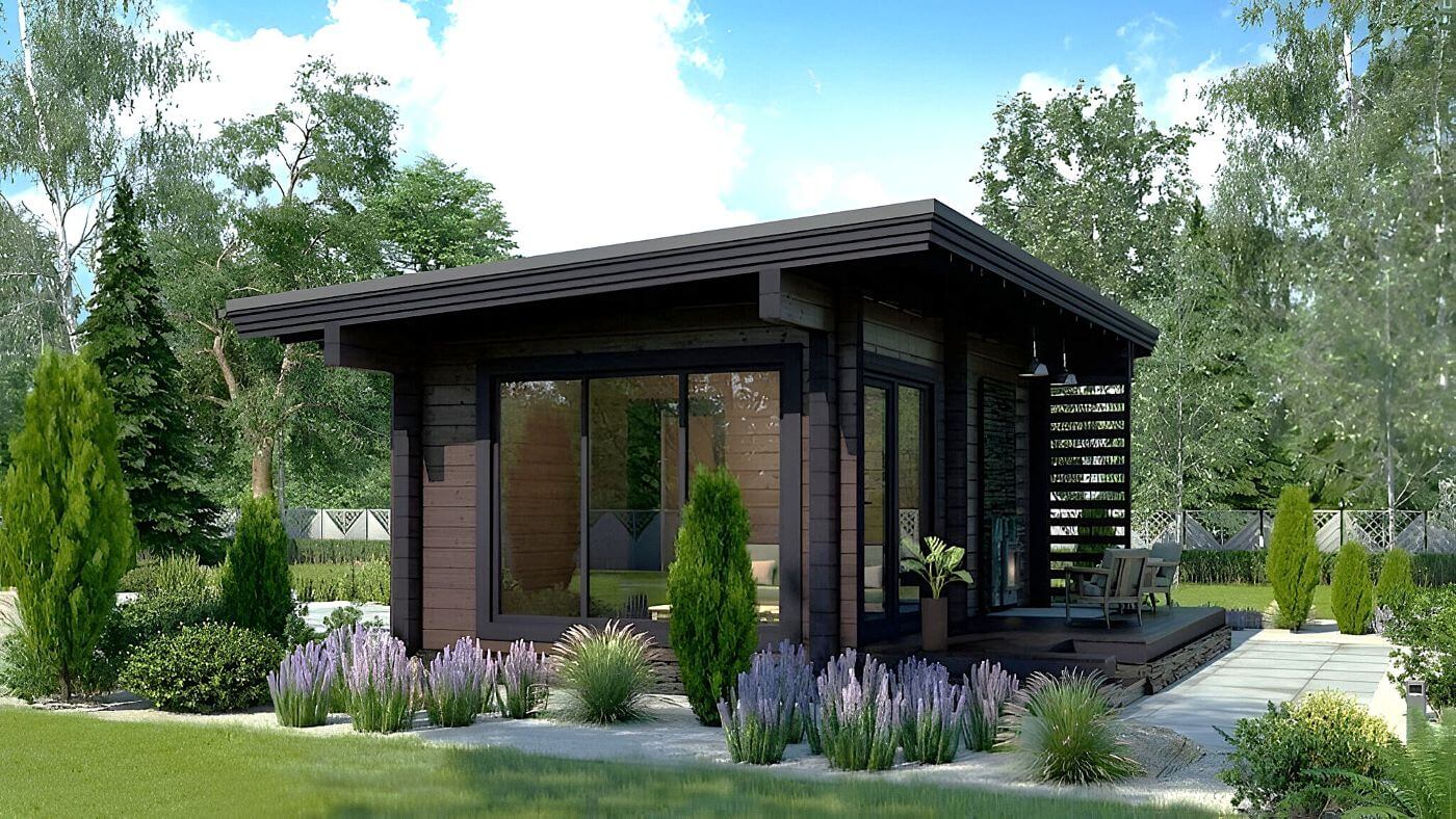 Каркасная баня 6 на 6 Больцано