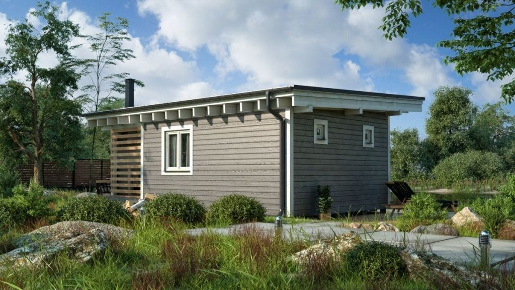 Каркасная баня финская 5 на 8 Хельсинки