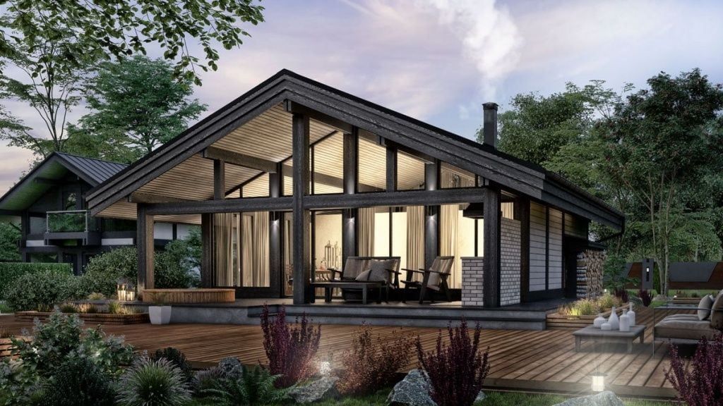 Каркасная баня 8 на 12 Лейпциг