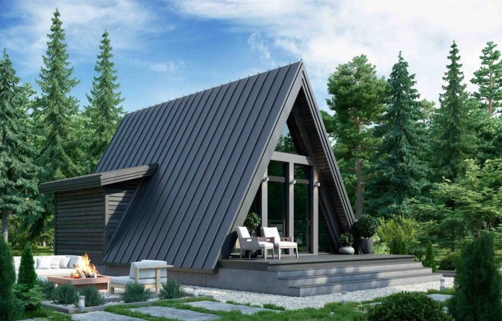 Баня в стиле A-frame Рута