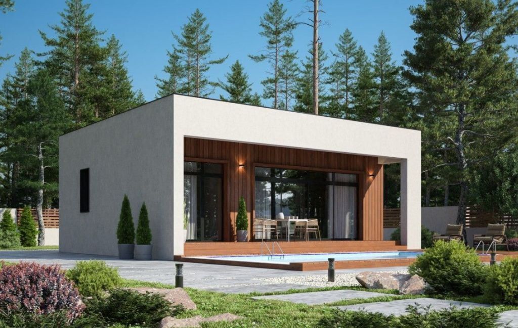 Каркасная баня 10 на 14 Ситжес