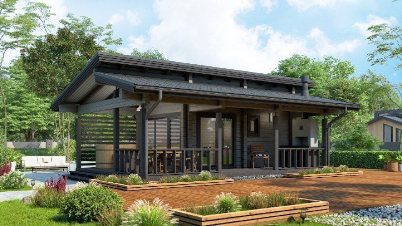 Каркасная баня 9 на 6 Торонто