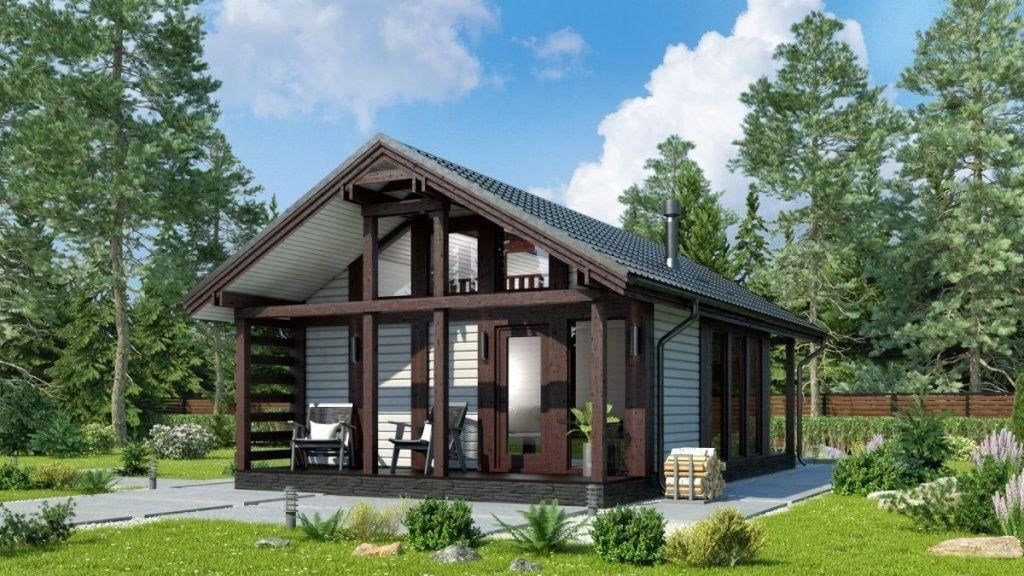 Каркасная баня 6 на 11 Цюрих