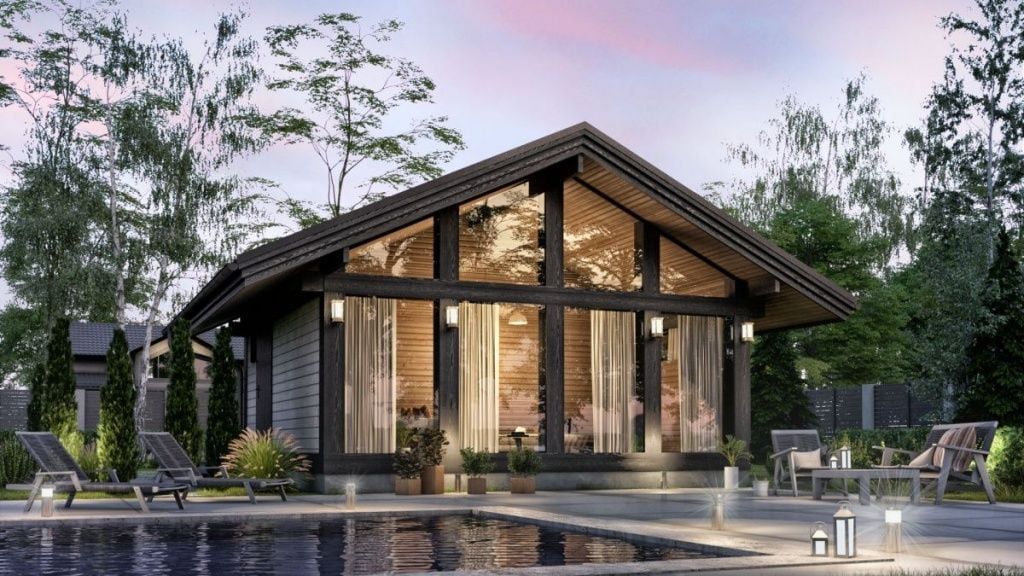 Фахверковая баня 6х6 Магдебург