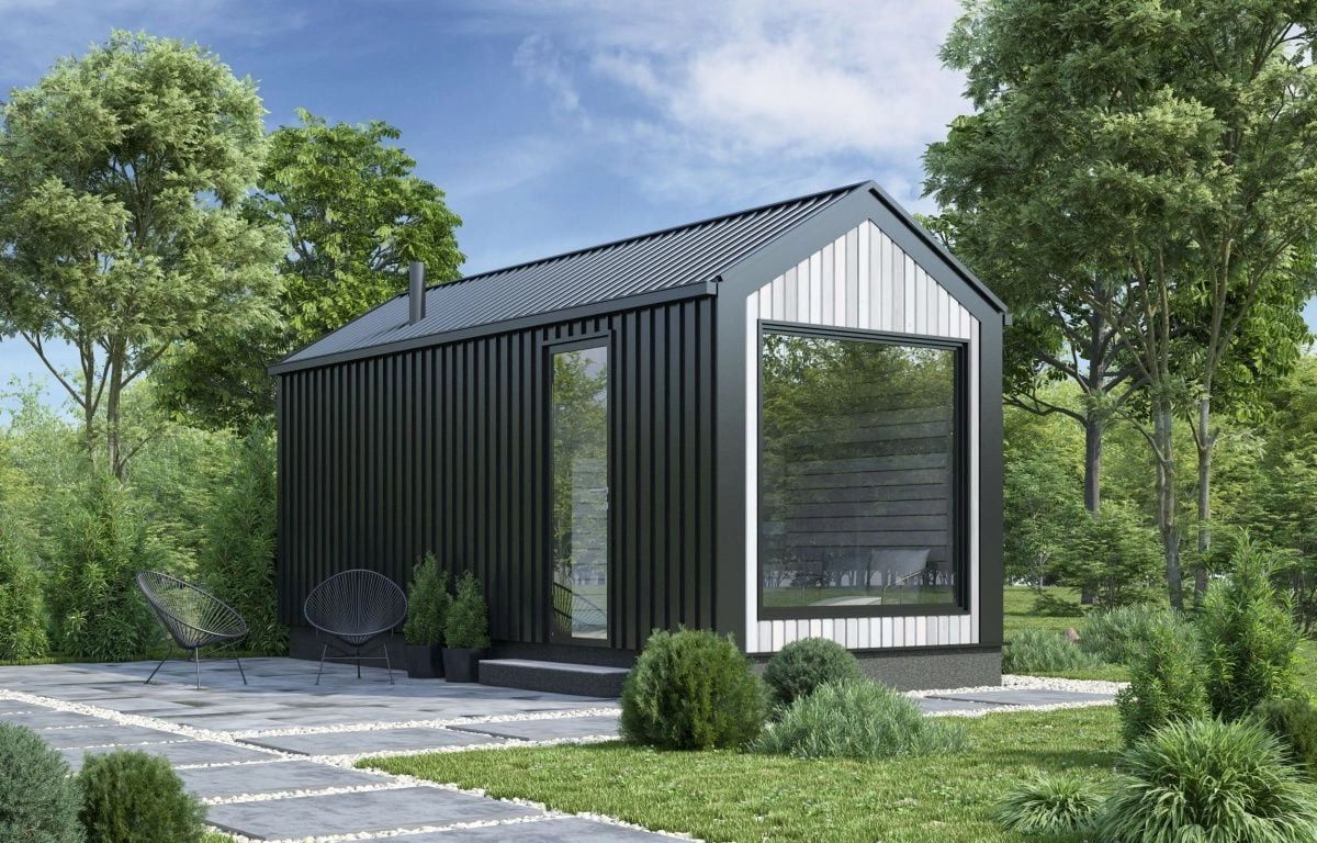 Мобильная баня Барнхаус Panorama Classic 5х2,4