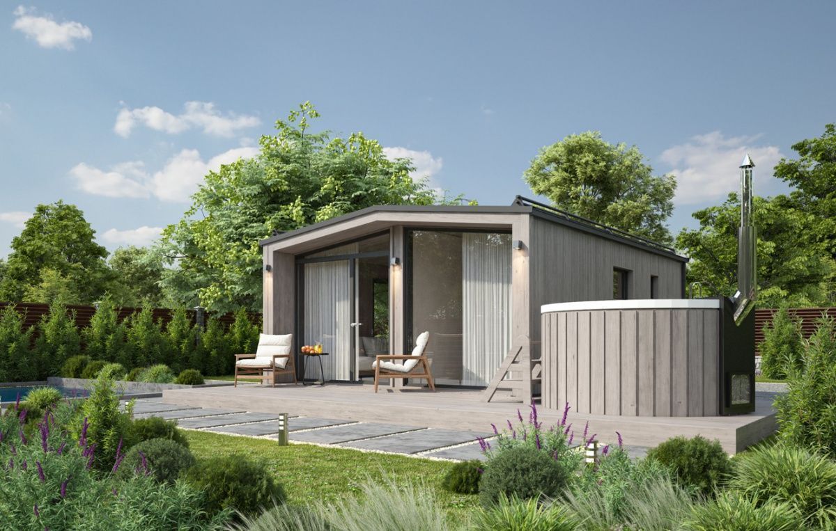 Модульная баня 5 на 7 Даллас