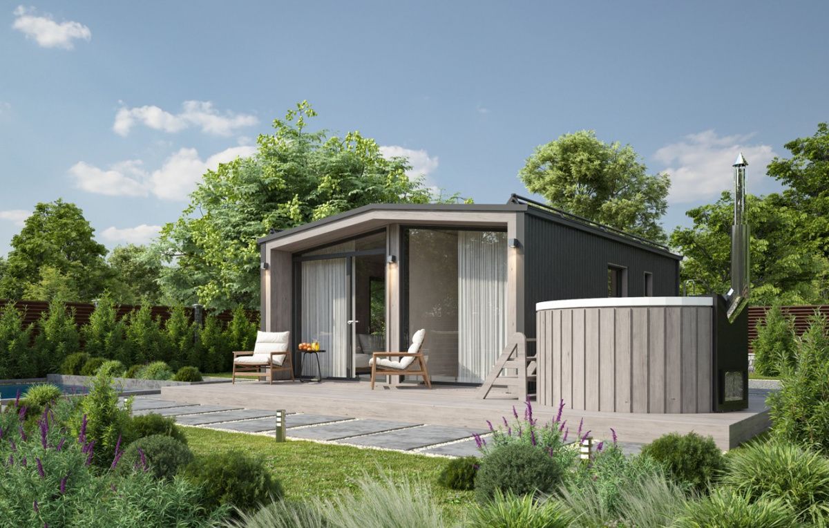 Модульная баня 5 на 8 Даллас