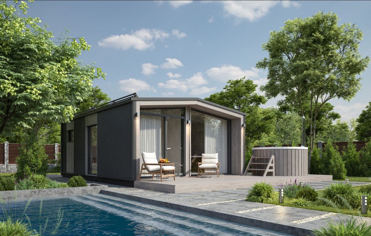 Модульная баня 5 на 8 Даллас