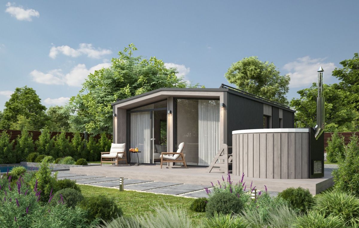 Модульная баня 5 на 8 Даллас