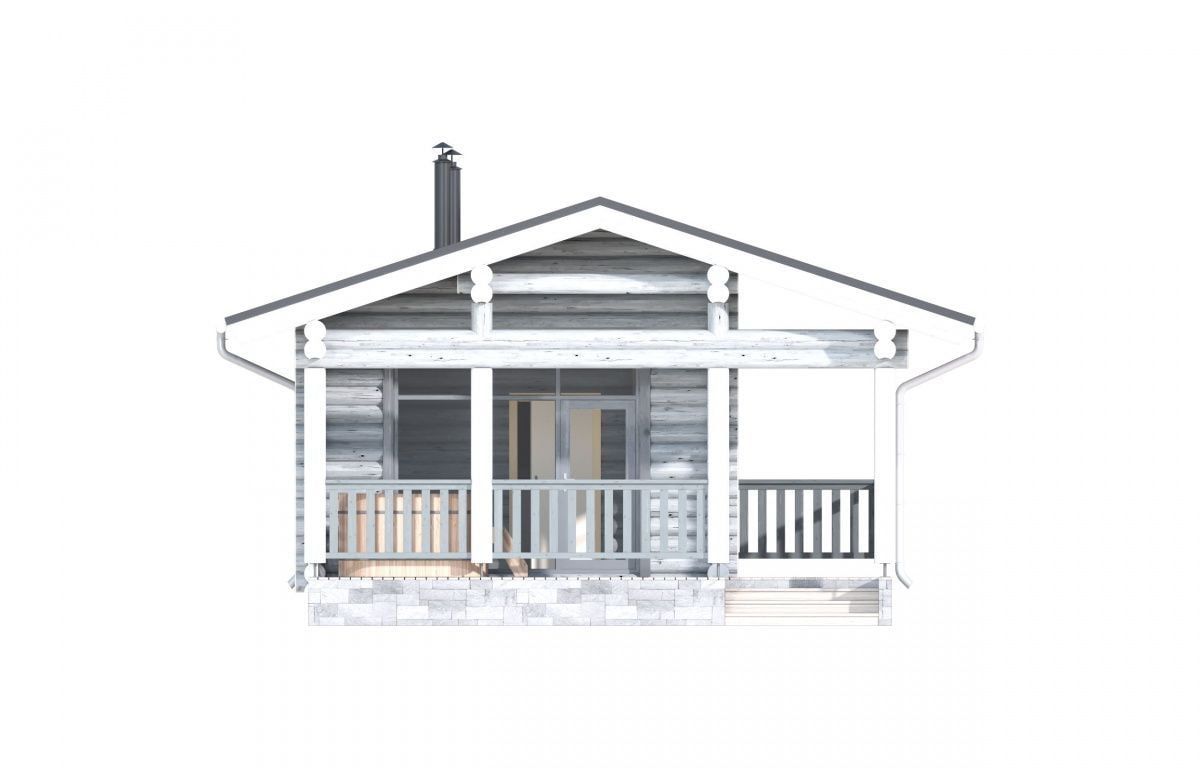 Финская баня из бревна Торнио