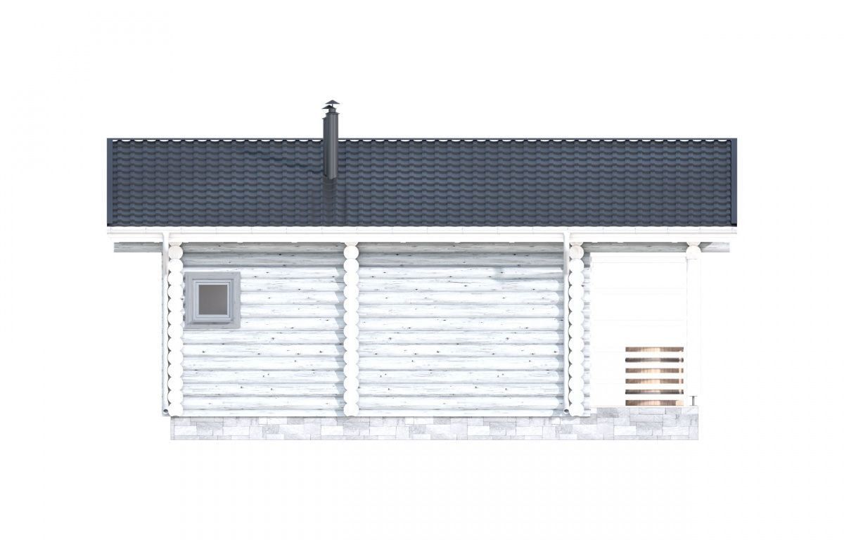 Финская баня из бревна Торнио