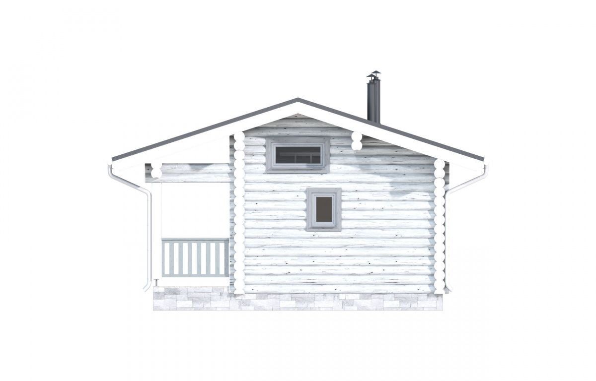 Финская баня из бревна Торнио