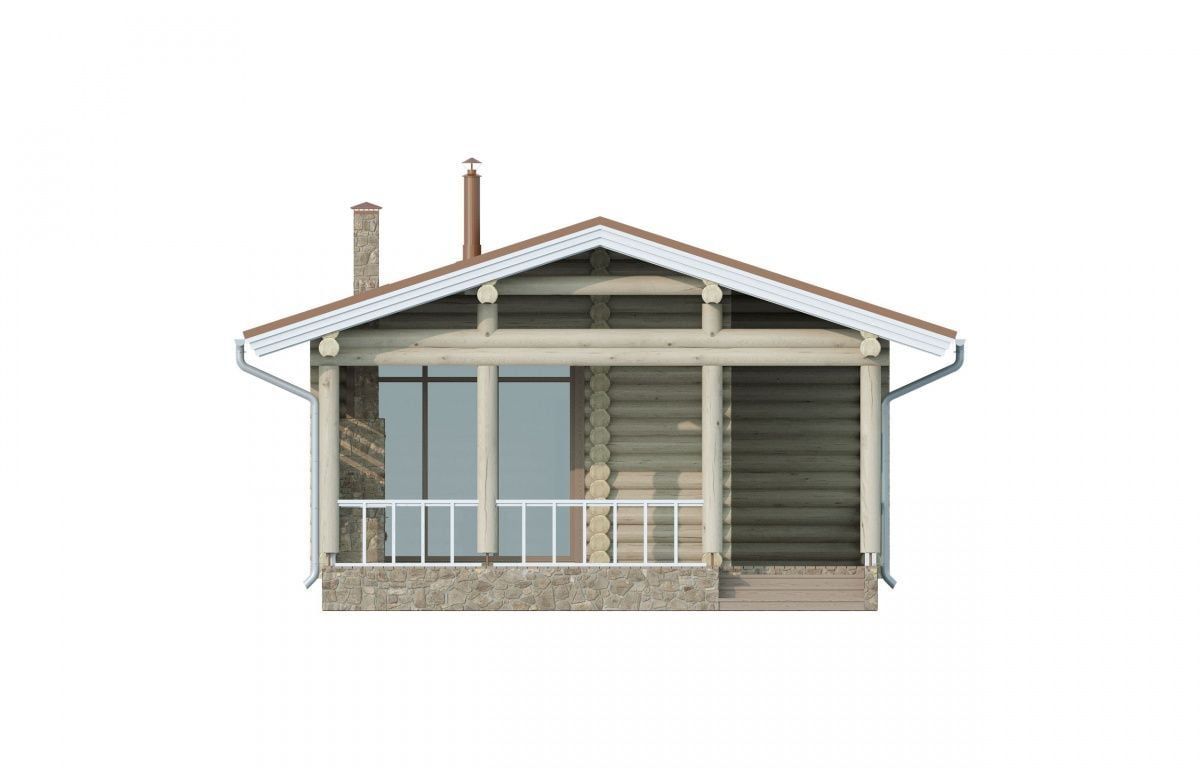 Финская баня из бревна Лахти