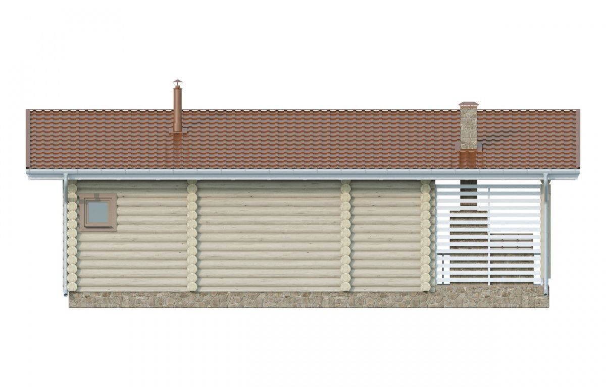 Финская баня из бревна Лахти