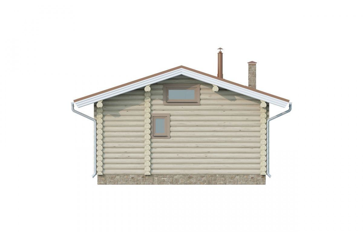 Финская баня из бревна Лахти