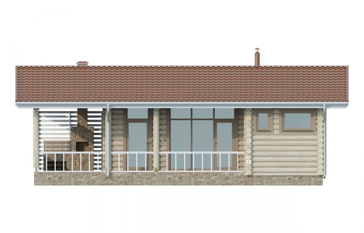 Финская баня из бревна Лахти