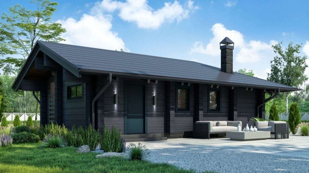 Финская баня из клееного бруса Эдмонтон