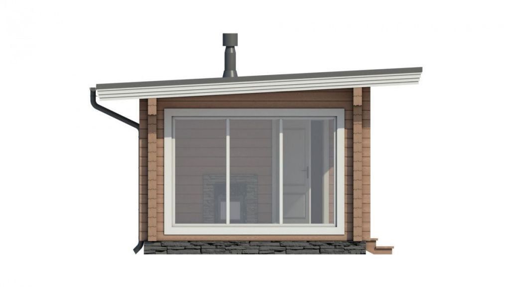 Каркасная баня 6 на 4 Эмполи