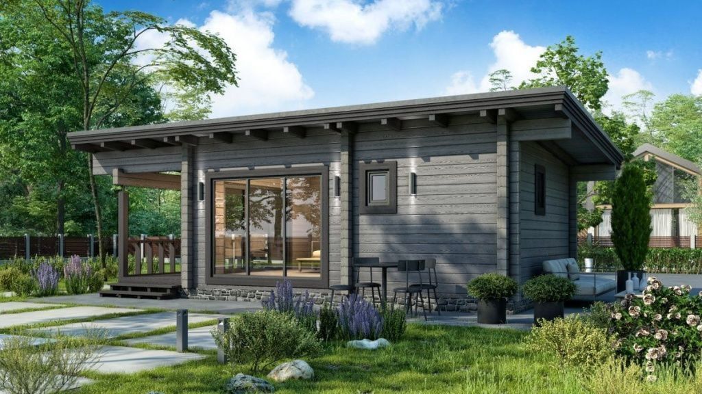 Каркасная баня 5 на 9 Форино