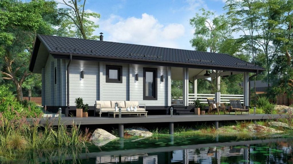 Финская баня из клееного бруса Форсса