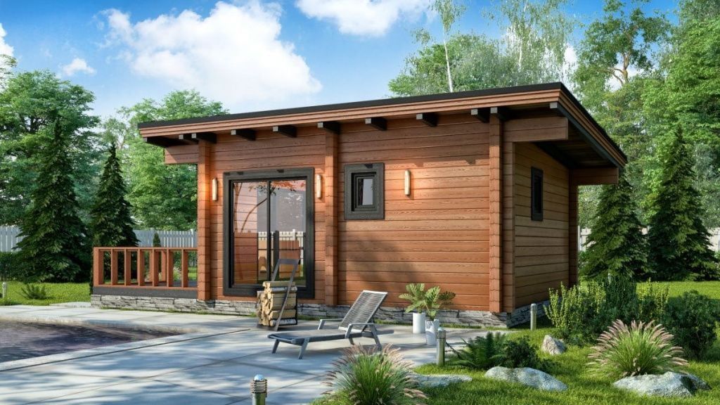 Финская баня из бруса Кассияно