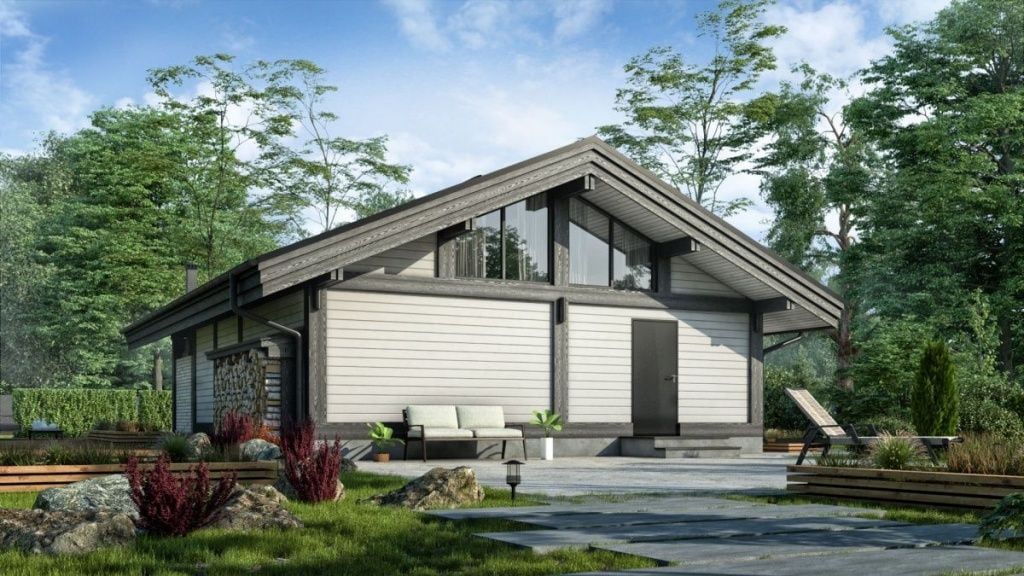 Каркасная баня 8 на 12 Лейпциг