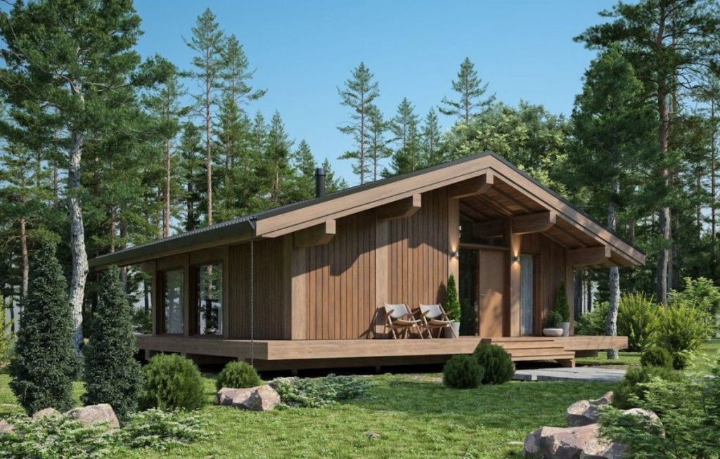 Каркасная баня 8 на 8 Линарес