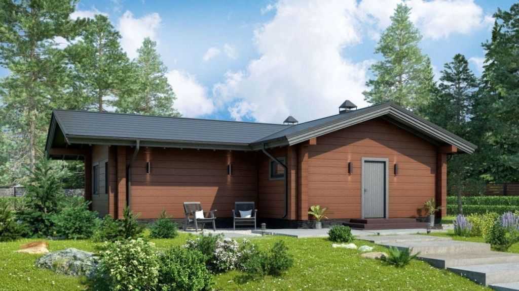 Финская баня из клееного бруса Лондон