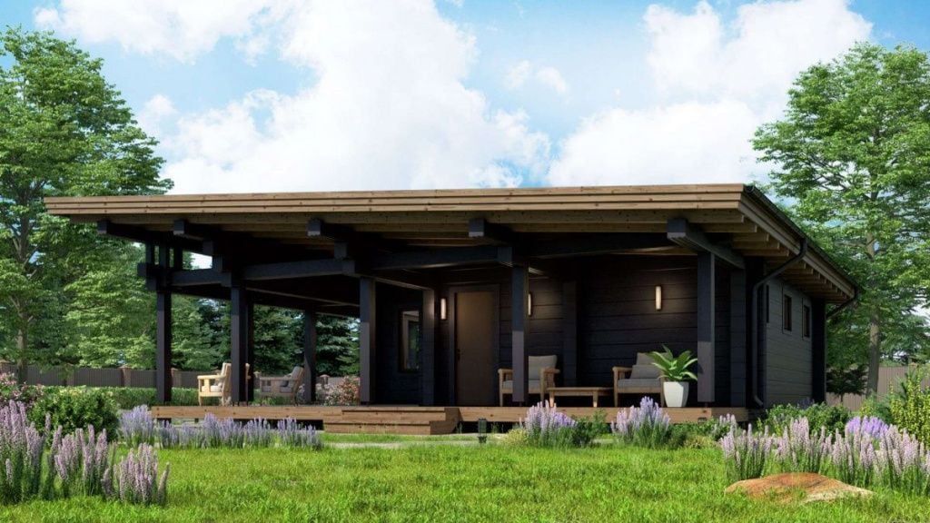 Баня из бруса 10 на 10 Онтарио