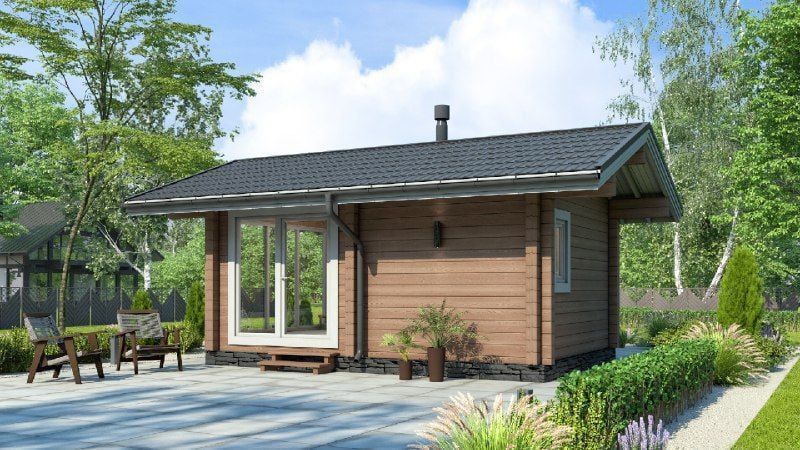 Баня из бруса 6 на 4 Портленд