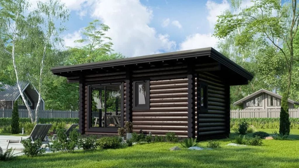 Баня из бревна Ротенбург