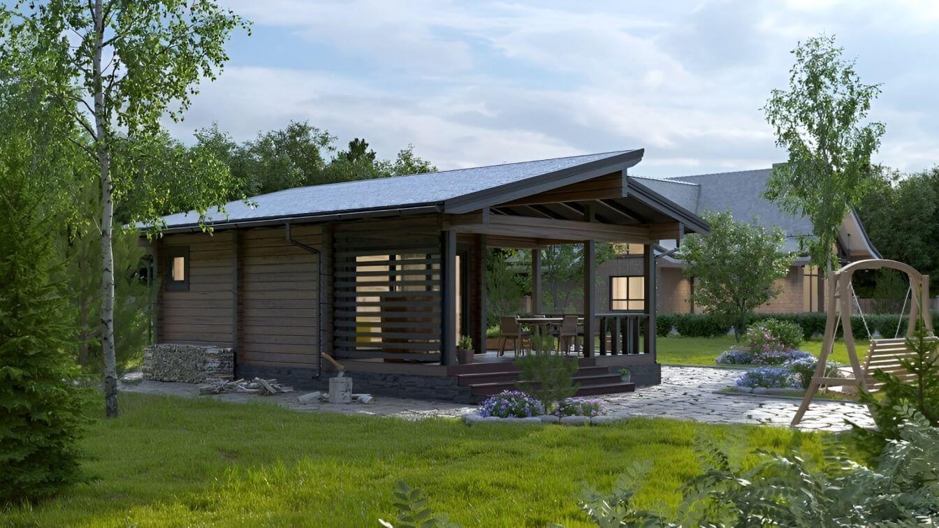 Каркасная баня 9 на 6 Триполи