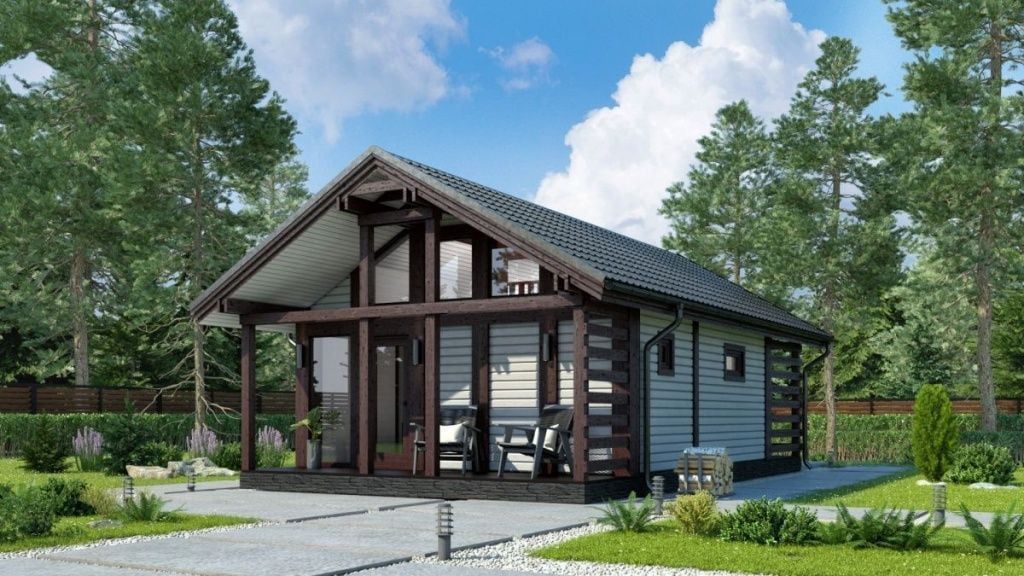 Каркасная баня 6 на 11 Цюрих