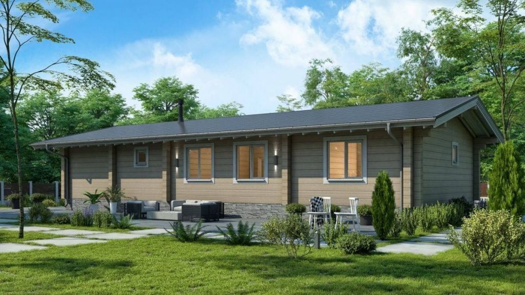 Баня из бруса 14 на 8 Ванкувер