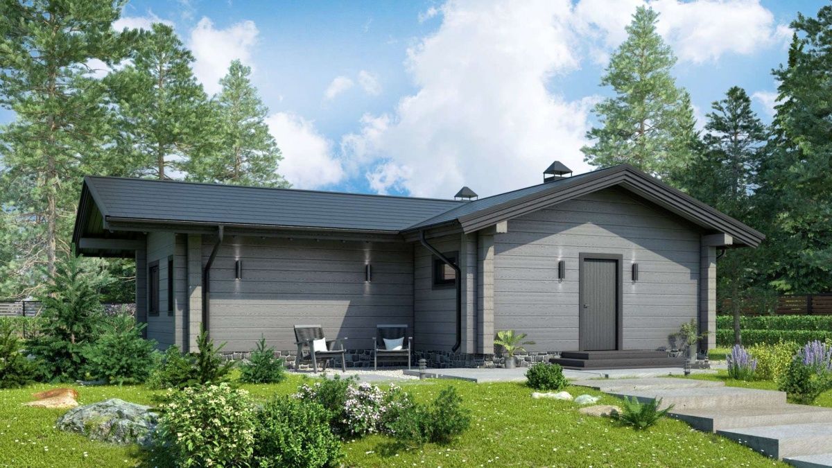 Финская баня из бруса Лондон