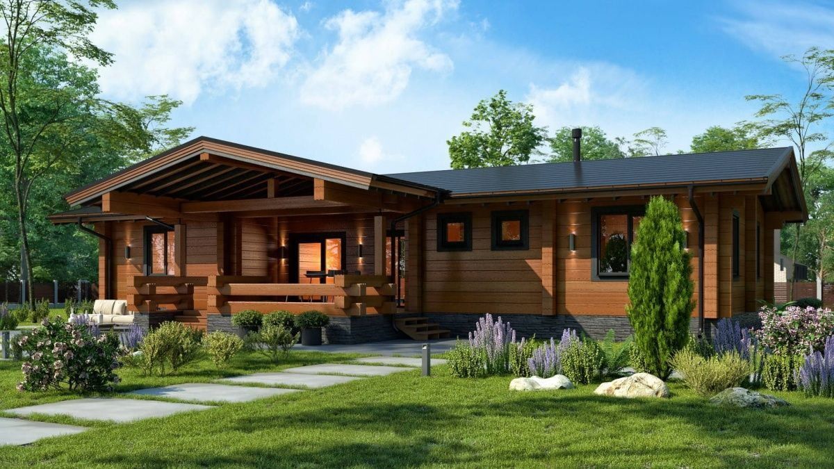 Финская баня из бруса Ванкувер