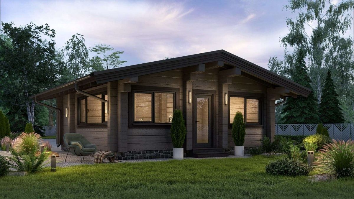 Финская баня из бруса Кингстон