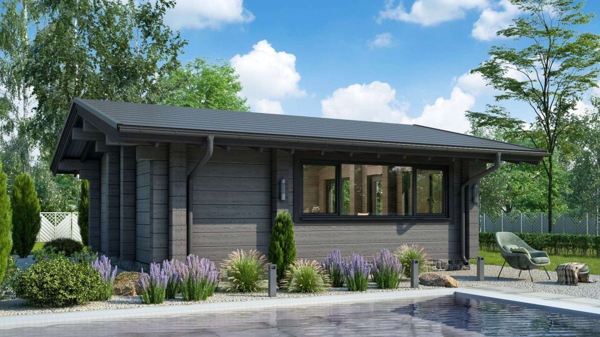 Финская баня из бруса Кингстон