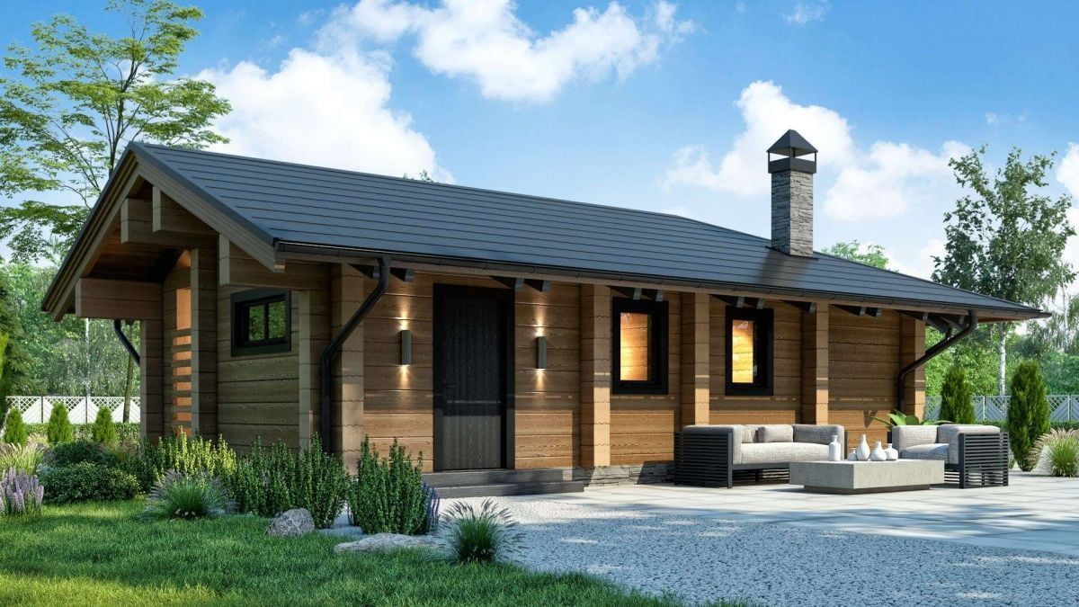 Финская баня из бруса Эдмонтон