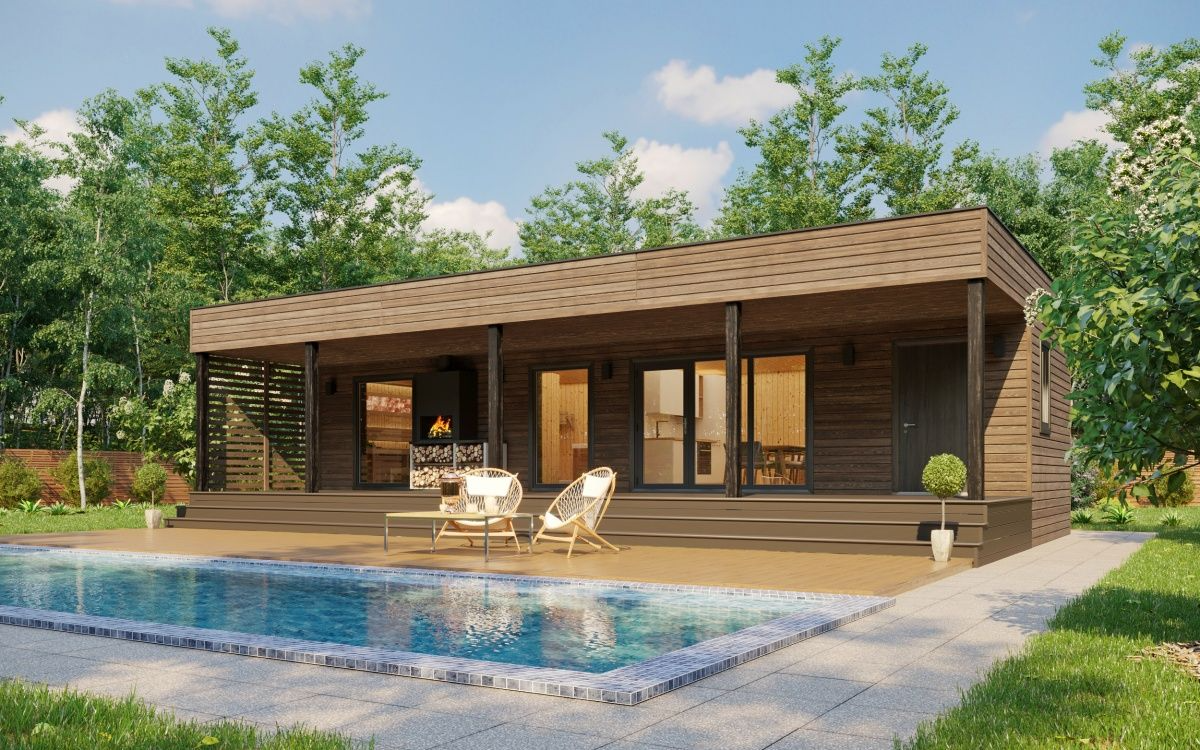 Каркасная баня 7 на 13 Бангкок